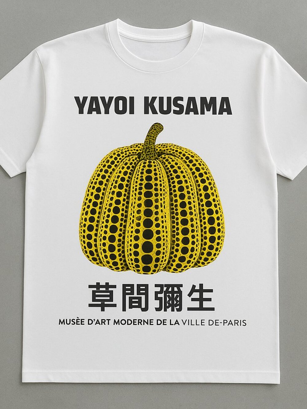 Yayoi Kusama Inspired Yellow Pumpkin Graphic T-Shirt – Art Lover Streetwear